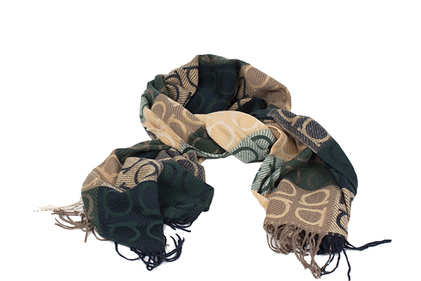 12207 Scarf 100 Viscose Green Moretti Milano